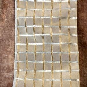 Hugo Boss Gold & Beige Tie with Grid